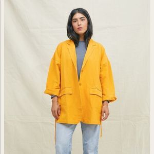 Back beat company linen dylan robe